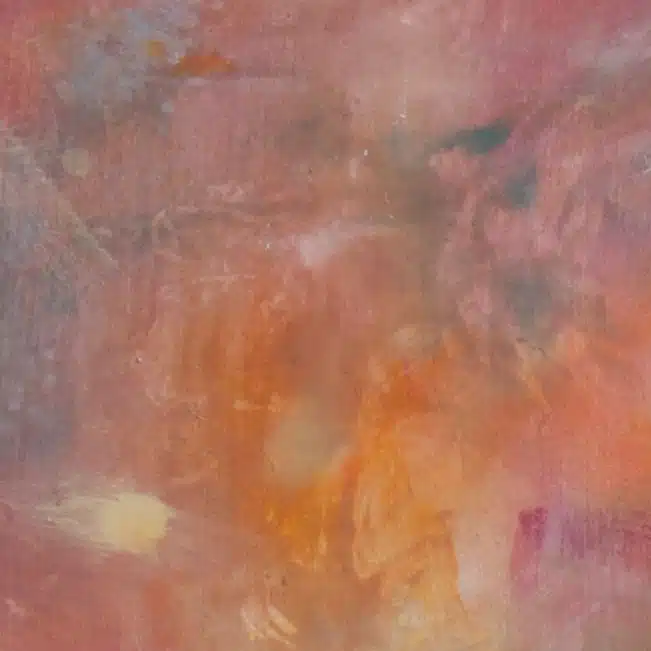 GLITZ detail Close-up of Glitz by Simon Leawright, featuring intricate gold details, soft pink shades, and lavish abstract textures.