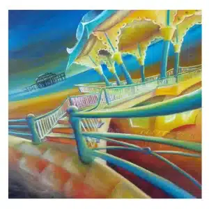 'Bandstand' Limited Edition Brighton Beach Art—a timeless celebration of Brighton’s vibrant spirit and coastal charm, captured in an exclusive, collector’s print.